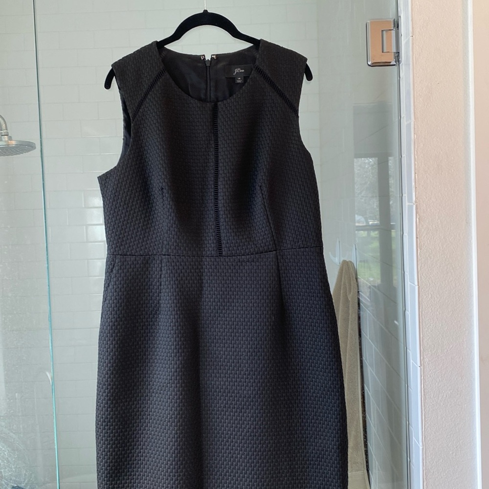 Black J Crew shift dress